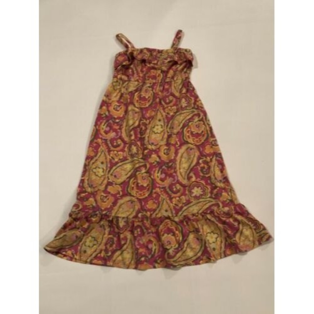 Children’s Place  Girls Pink Retro Groovy Floral  Dress Sz S (5-6)